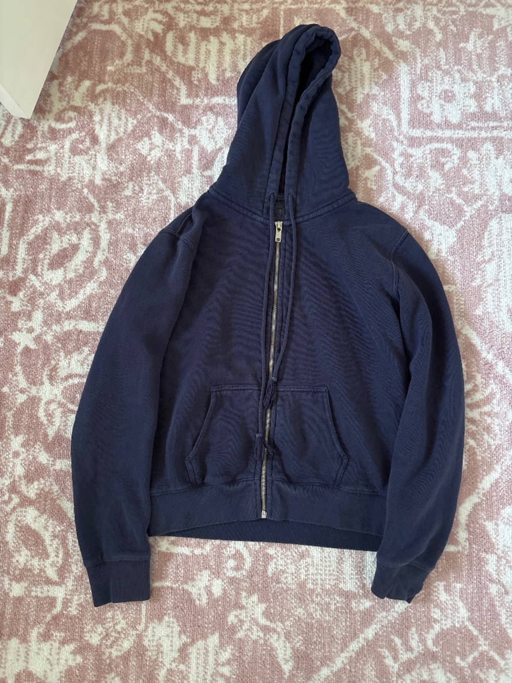 Navy Brandy Zip Hoodie